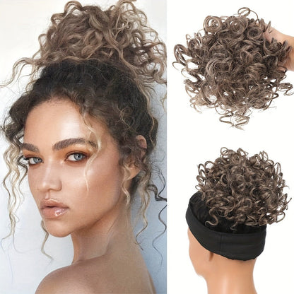 🎁2026 New Arrivals 47% OFF💥Short, curly hairpiece – Chignon with elastic drawstring