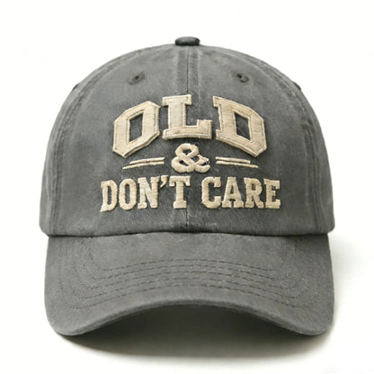 🧢 2026  Hot Sale |  Vintage Distressed “OLD & DON’T CARE” Cap