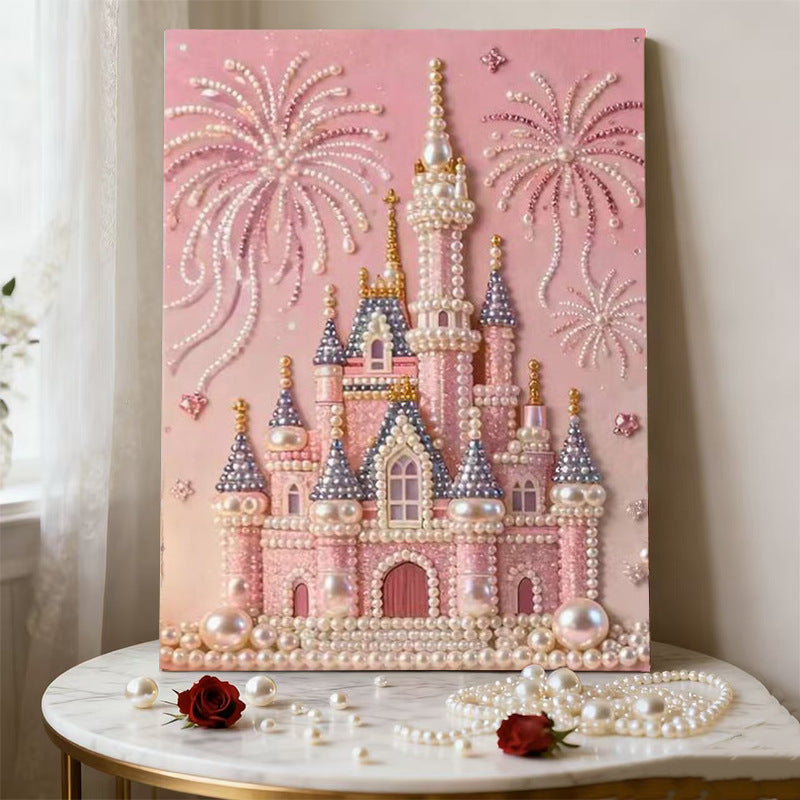 🏰✨DIY Beaded Art Kit - Castle Pearl Painting🎇