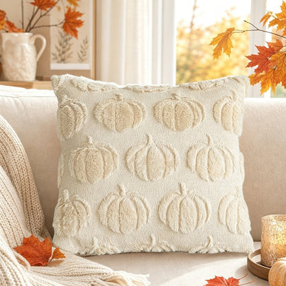 🎃✨ Bring Halloween Home! Cozy Pumpkin Throw Pillow Cover for a Warm & Festive Fall Atmosphere