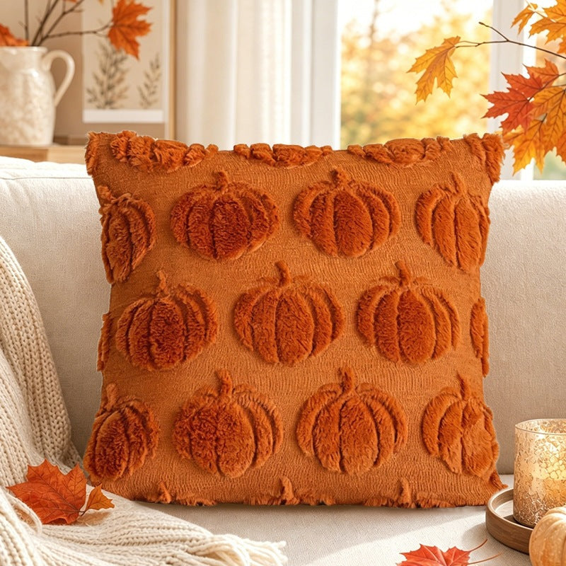 🎃✨ Bring Halloween Home! Cozy Pumpkin Throw Pillow Cover for a Warm & Festive Fall Atmosphere