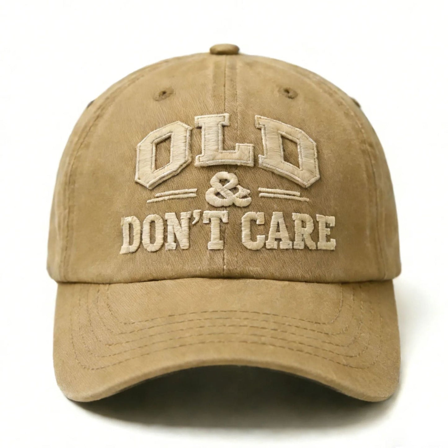🧢 2026  Hot Sale |  Vintage Distressed “OLD & DON’T CARE” Cap