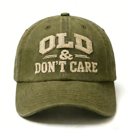 🧢 2026  Hot Sale |  Vintage Distressed “OLD & DON’T CARE” Cap