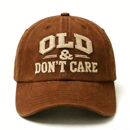 🧢 2026  Hot Sale |  Vintage Distressed “OLD & DON’T CARE” Cap