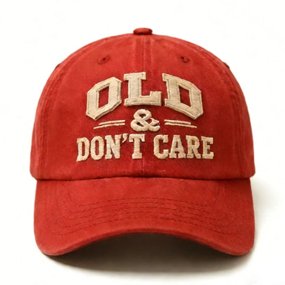 🧢 2026  Hot Sale |  Vintage Distressed “OLD & DON’T CARE” Cap