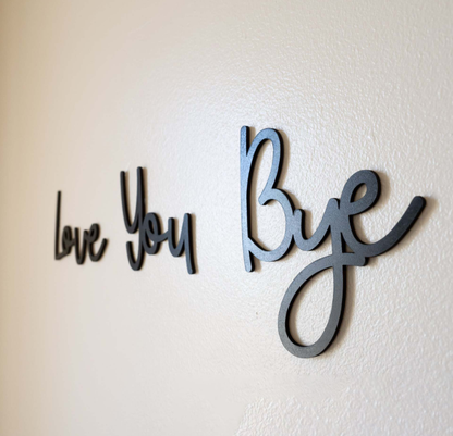 Wooden Wall Hanging Sign Decoration - No Wall Damage