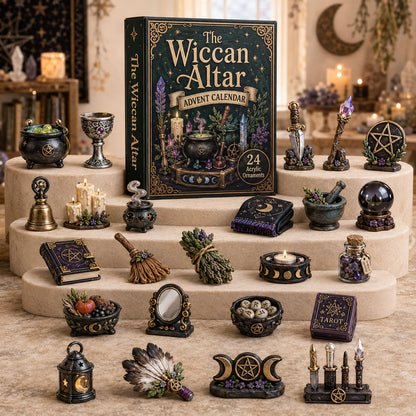 CHRISTMAS KICKOFF 49% OFF - The Wiccan Altar Advent Calendar 2026 - 24-Day Festive Countdown, Acrylic Charms Blind Box - Gift For Witching Lovers