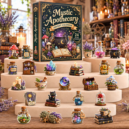 CHRISTMAS KICKOFF 49% OFF - Wiccan Mystic Apothecary Advent Calendar 2026 - 24-Day Festive Countdown, Acrylic Charms Blind Box - Gift For Witching Lovers AC0HA223