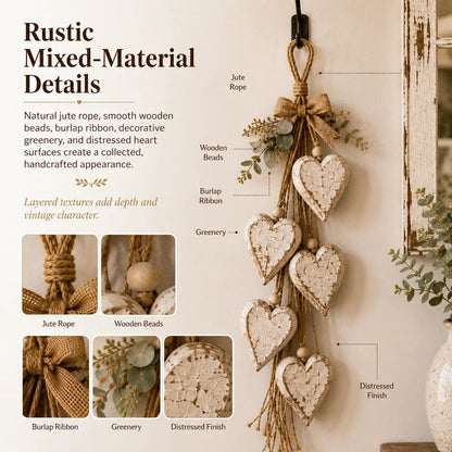 🔥HOT SALE🔥🍂🤎Hanging Heart Wall Decor