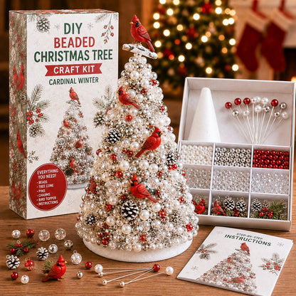 🔥Last Day 49% OFF - 🎄✨ DIY Beaded Christmas Tree Craft Kit