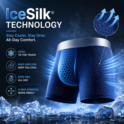 🏆45K+ SOLD 🔥2026 HOT SALE   Premium All-Day Comfort IceSilk Mesh Men's Boxer