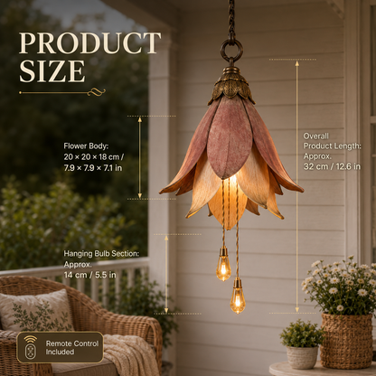 🌸Transform your porch into a magical garden full of atmosphere｜Retro hanging flower lamp three-piece set