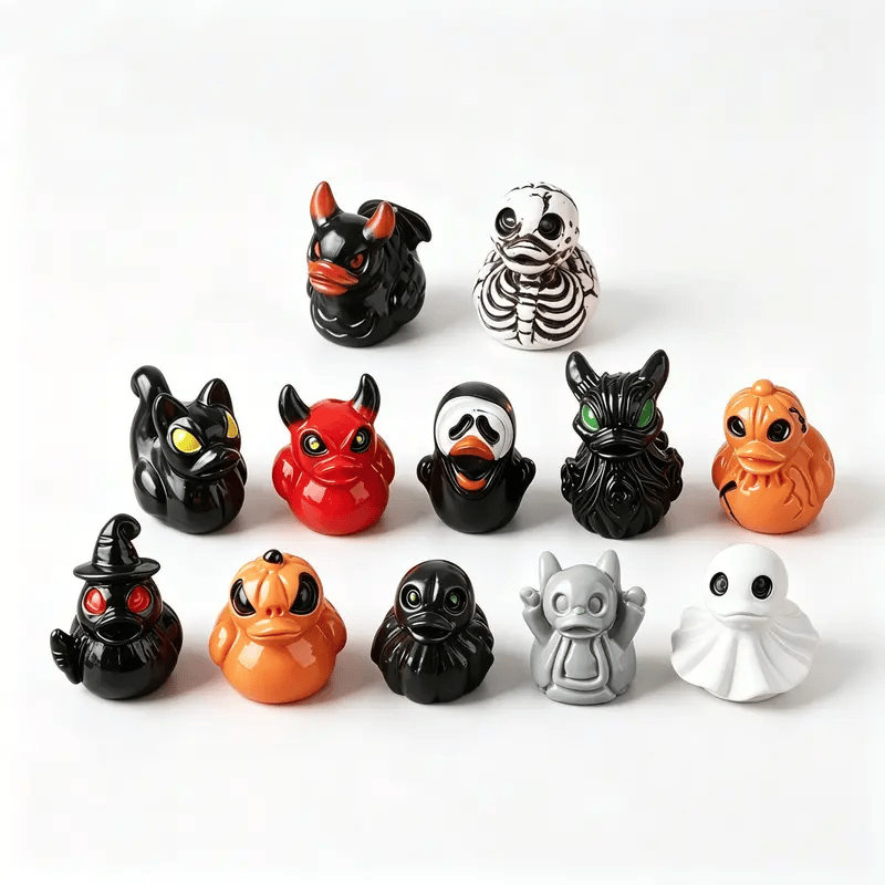 🎃🦆Mini Ducks (✨Devil, Ghost, & Skeleton Designs)