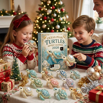 🏆Limited Time Sale 49% OFF🎁🐢 Ocean Pearl Turtles Advent Calendar 2026