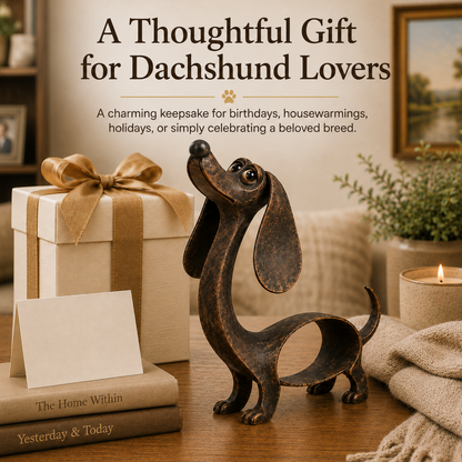 🐾Whimsical Dachshund Sculpture – Charming Dog Decor & Gift for Dachshund Lovers🐶