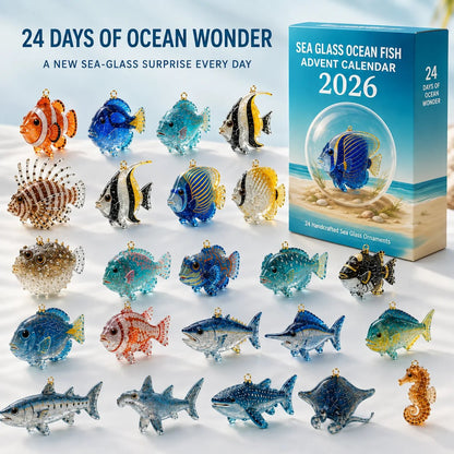 🐠✨ 2026 Sea Glass Ocean Fish Advent Calendar