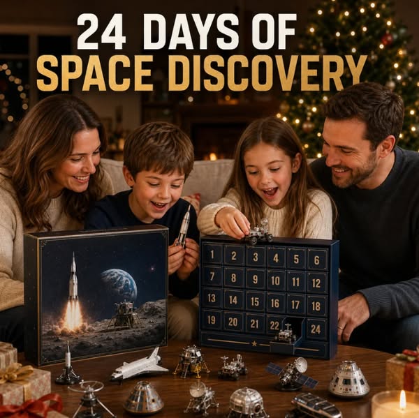 ⏳ Last Day 49% OFF – 🚀🌌 Space Mission Advent Calendar 2026 | 24 Days of Space Flight with 24 Unique Spacecraft, Rockets, Satellites, Rovers & Astronaut Collectibles 🎄🎁