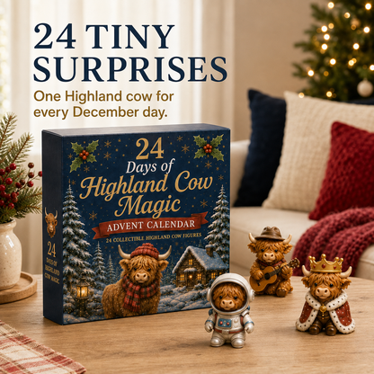 🎄 2026 Christmas Highland Cow Advent Calendar💕🐮