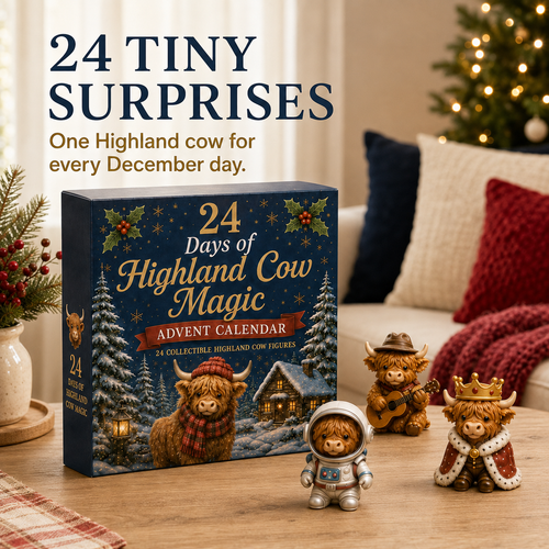 🎄 2026 Christmas Highland Cow Advent Calendar💕🐮