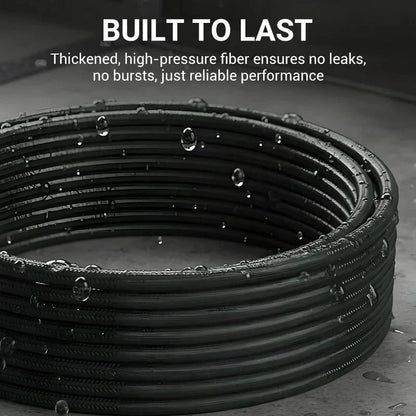 💧 Triple-layer burst-proof hose – PVC & stainless steel. Universal connector, easy install. Perfect for heavy-duty cleaning! 🚿🔧