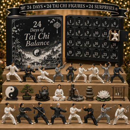 CHRISTMAS KICKOFF 49% OFF - 2026 Days of Tai Chi Balance Blind Box - 24-Day Festive Countdown, Tai Chi Collectible Figures Blind Box - Gift For Tai Chi Lovers