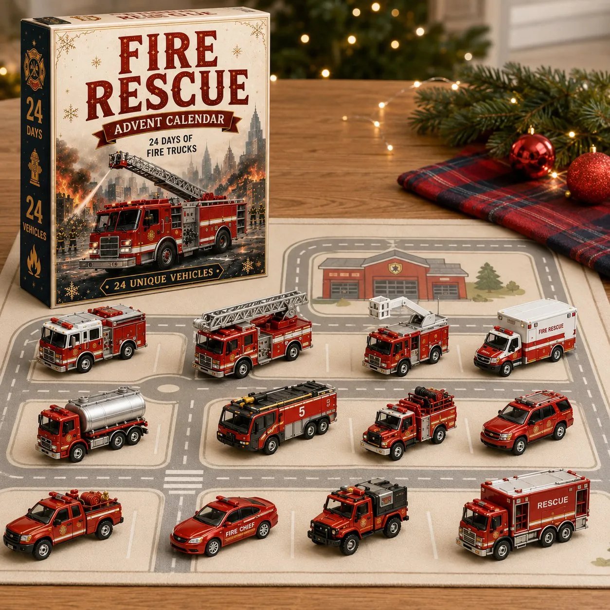 🚜Build the Fleet Collection 24-Day Vehicle Advent Calendar Series