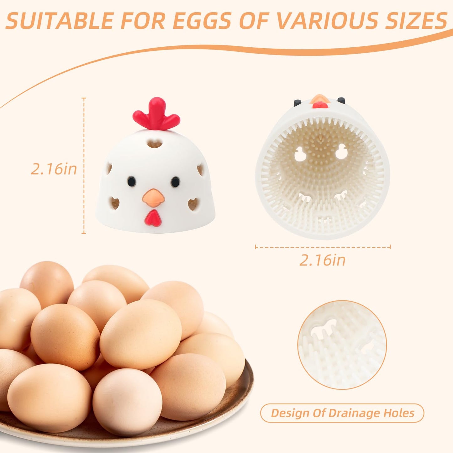 🎉Silicone Egg Scrubber & Washer Tool