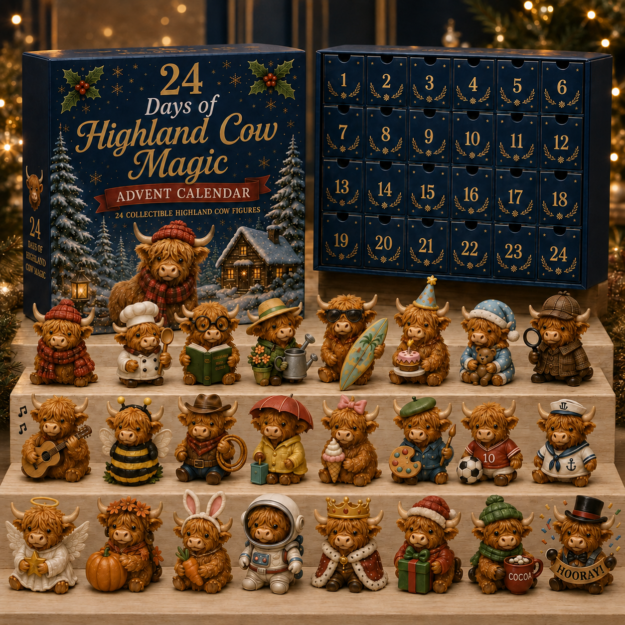 🎄 2026 Christmas Highland Cow Advent Calendar💕🐮