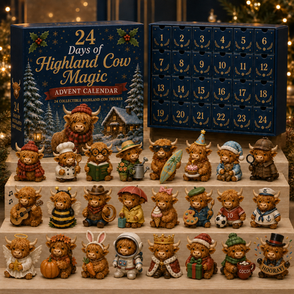 🎄 2026 Christmas Highland Cow Advent Calendar💕🐮