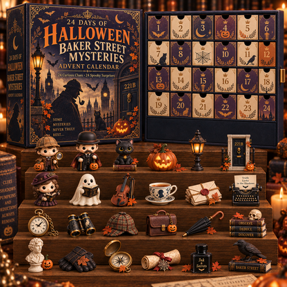 CHRISTMAS KICKOFF 49% OFF‑2026 24‑Day London Detective Mystery Countdown Blind Box‑Festive Collectible Miniatures Advent Calendar‑Gift For Whodunnit Puzzle Fans