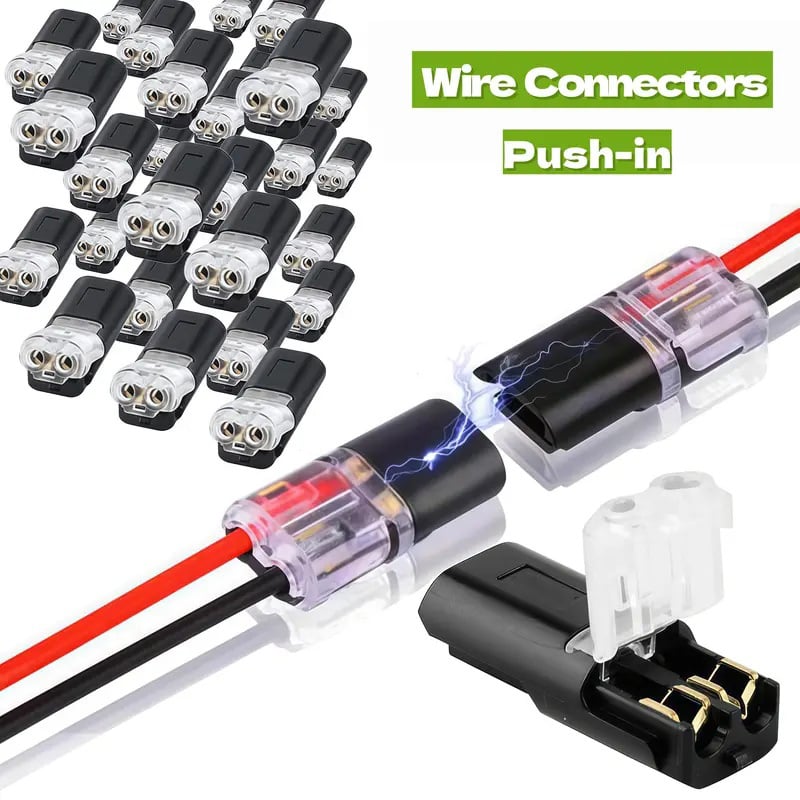 ✨🔥Double-Wire Plug-in Connector Led Light Strip Connectors 2 Pin