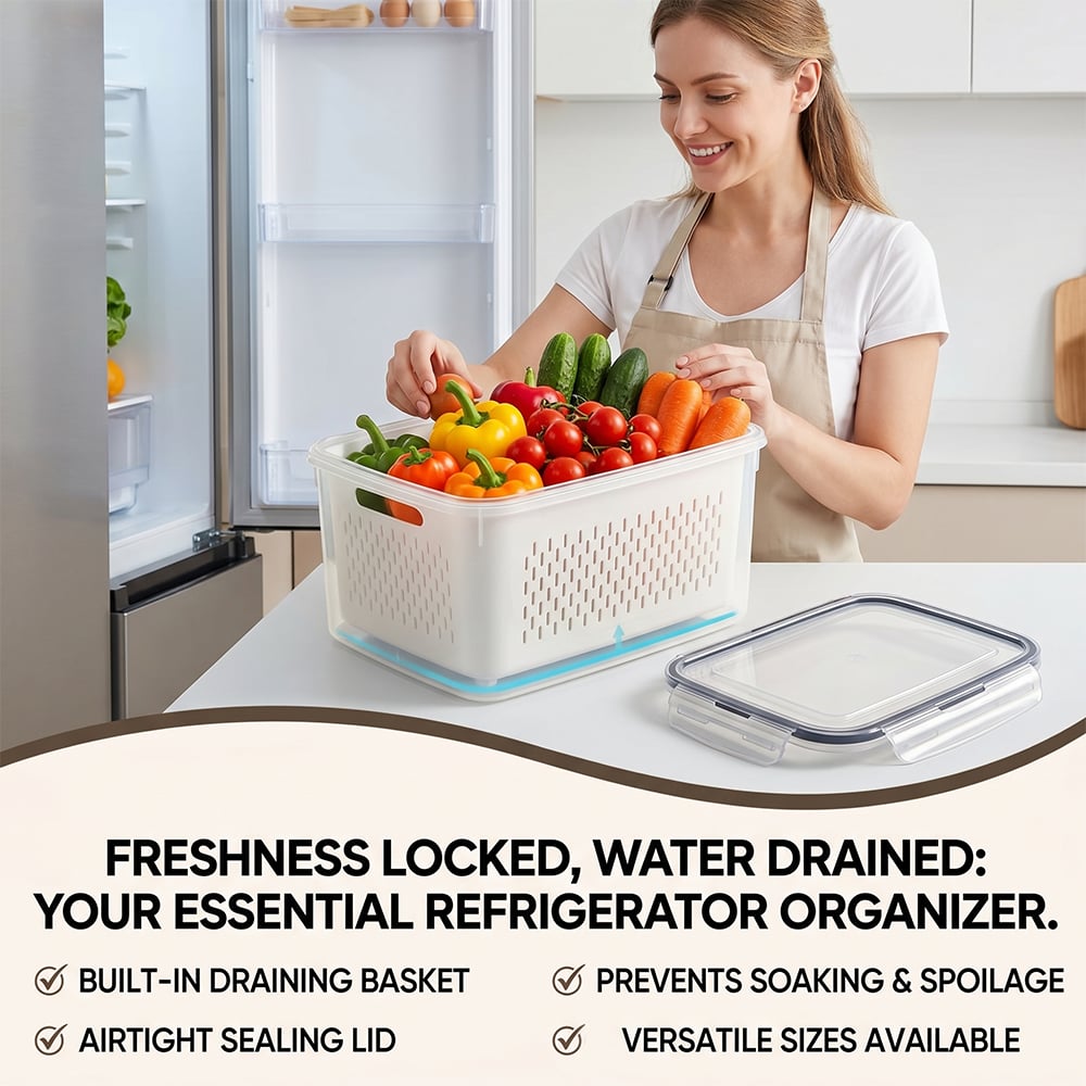 🔥🔥Hot Sale 🍓 Refrigerator Food Storage Containers – Keep Fruits Fresh
