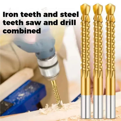 6PCS Titanium-Plated High-Speed Steel Drill Bits Set