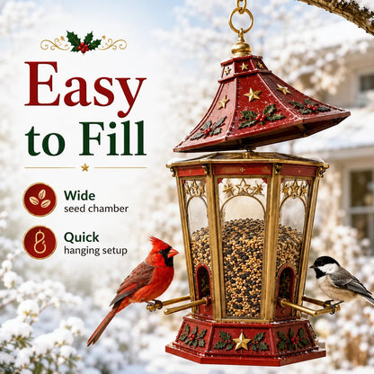 ✨🎄 Christmas Bird Feeder Collection – Festive Hanging Garden Feeders for Wild Birds