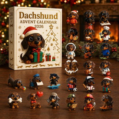 🔥LAST DAY 45% OFF-🐾Christmas Dachshund Advent Calendar