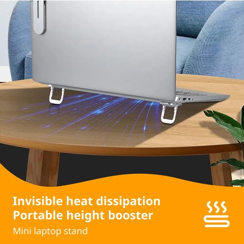 🎉✨2 Pack Adjustable Invisible Laptop Stands,Zinc Alloy  Structure