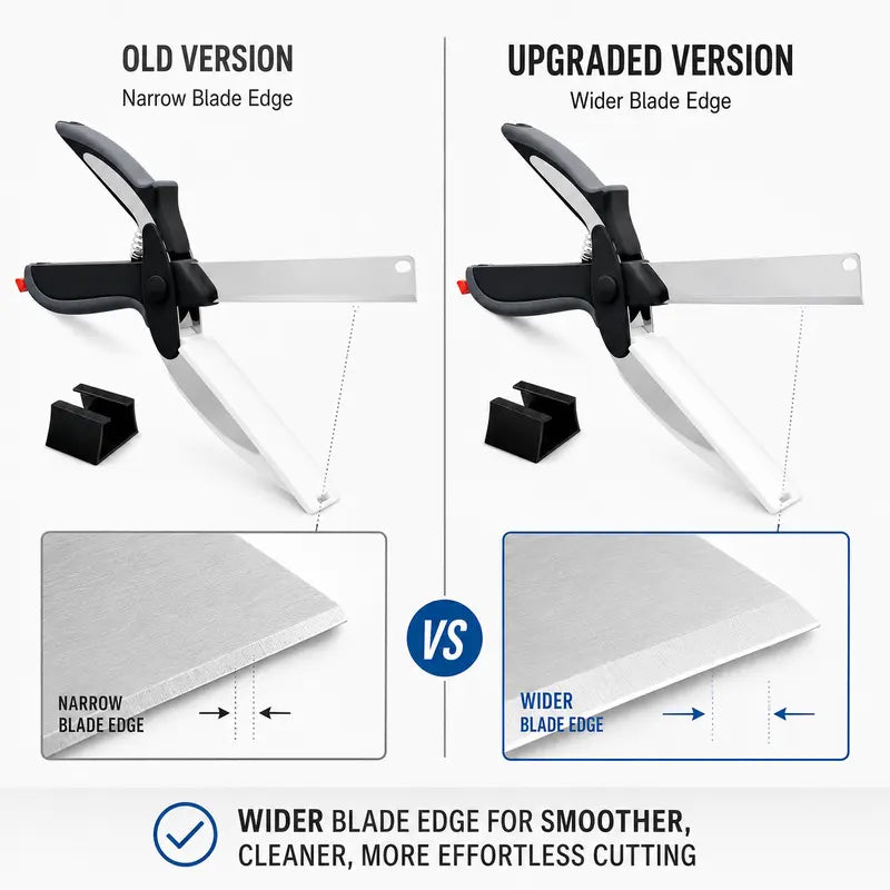 ✂️ 2 in 1 Kitchen Scissors for Food - Stainless Steel Cutting Board Scissors with Safety Lock