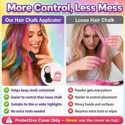 🔥Last Day 49% OFF🌈12-Color Temporary Hair Chalk Applicator Set