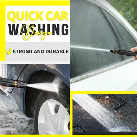 🔥50K+ SOLD!🛡️🚿 Heavy Duty Adjustable Twist Hose Nozzle Jet Sweeper Nozzle