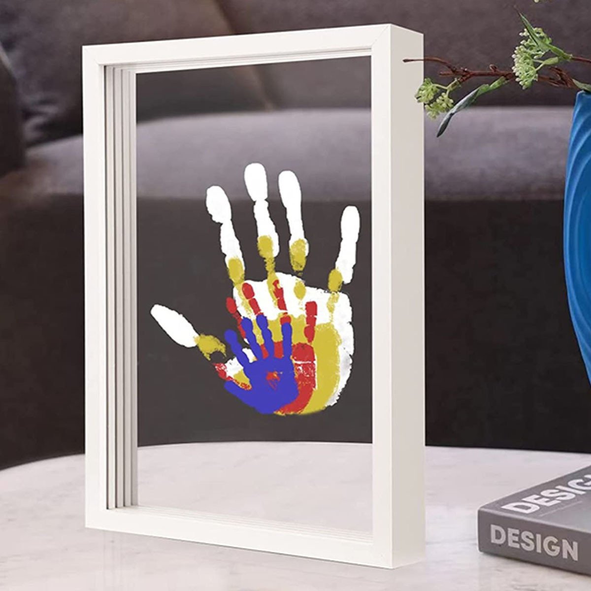 DIY Wooden Transparent Handprint Frame Set