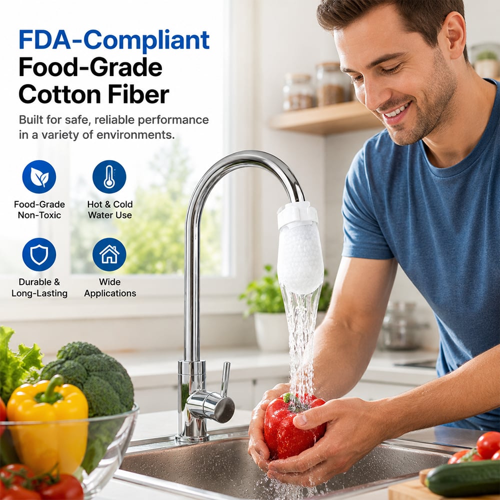 Faucet Filter Cotton Bags - Universal, 200 PCS Splash-Proof Faucet Filter Set🌟