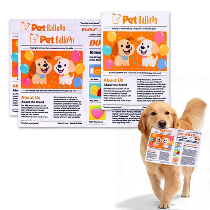 🔥HOT SALE🔥🔥3-Pack Bundle🔥Crinkle Newspaper Dog Toy for Boredom Relief, Interactive Chew Toy for Dogs