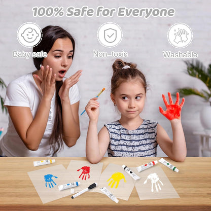 DIY Wooden Transparent Handprint Frame Set