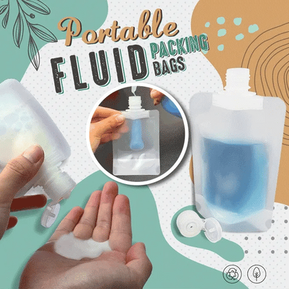 🌷Summer SALE - Portable Travel Fluid Makeup Packing Bag(10 Pcs）