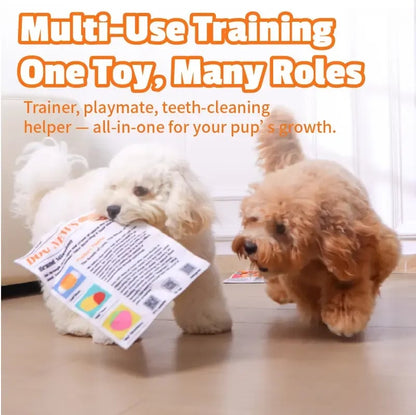 🔥HOT SALE🔥🔥3-Pack Bundle🔥Crinkle Newspaper Dog Toy for Boredom Relief, Interactive Chew Toy for Dogs