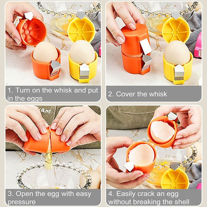 Last Day 50% OFF🥚Efficient Egg Cracking Tool, Handy Egg Separator