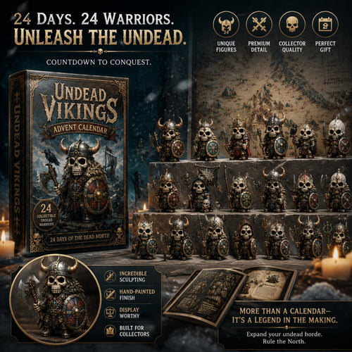 Undead Vikings Advent Calendar 2027 - 24-Day Festive Countdown, Acrylic Charms Blind Box