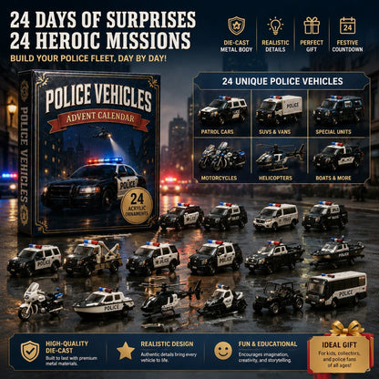 🚓 2026 Police Vehicles Advent Calendar – 24 Days of Heroic Missions