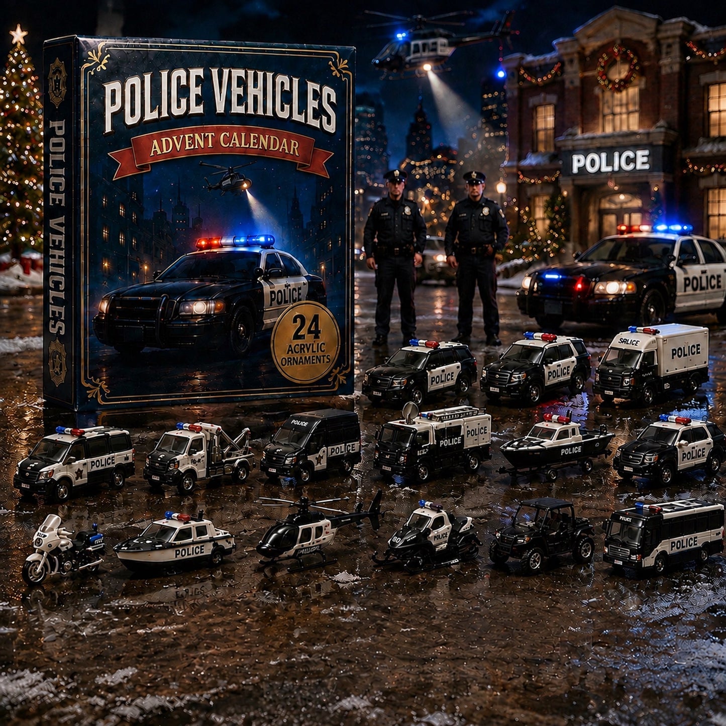 🚓 2026 Police Vehicles Advent Calendar – 24 Days of Heroic Missions