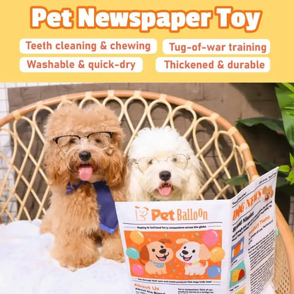 🔥HOT SALE🔥🔥3-Pack Bundle🔥Crinkle Newspaper Dog Toy for Boredom Relief, Interactive Chew Toy for Dogs